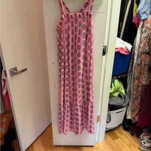 Old Navy Pink and Blue Floral Dress